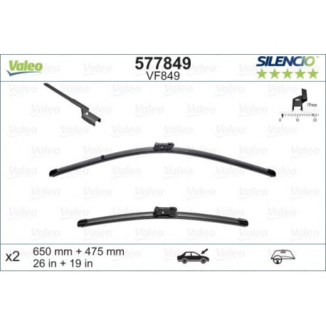 VALEO Valytuvas VF849 Valytuvai VALEO Valytuvas VF849 Valytuvai