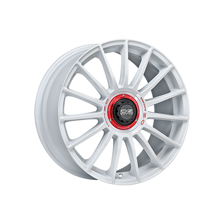 OZ Racing SUPERT EVOLUZ WRC RACE WHITE RED LETTERING Ratlankiai