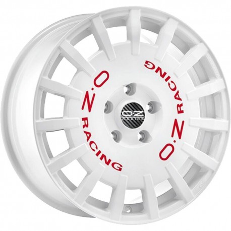 Rally Racing Race White Red Lettering
