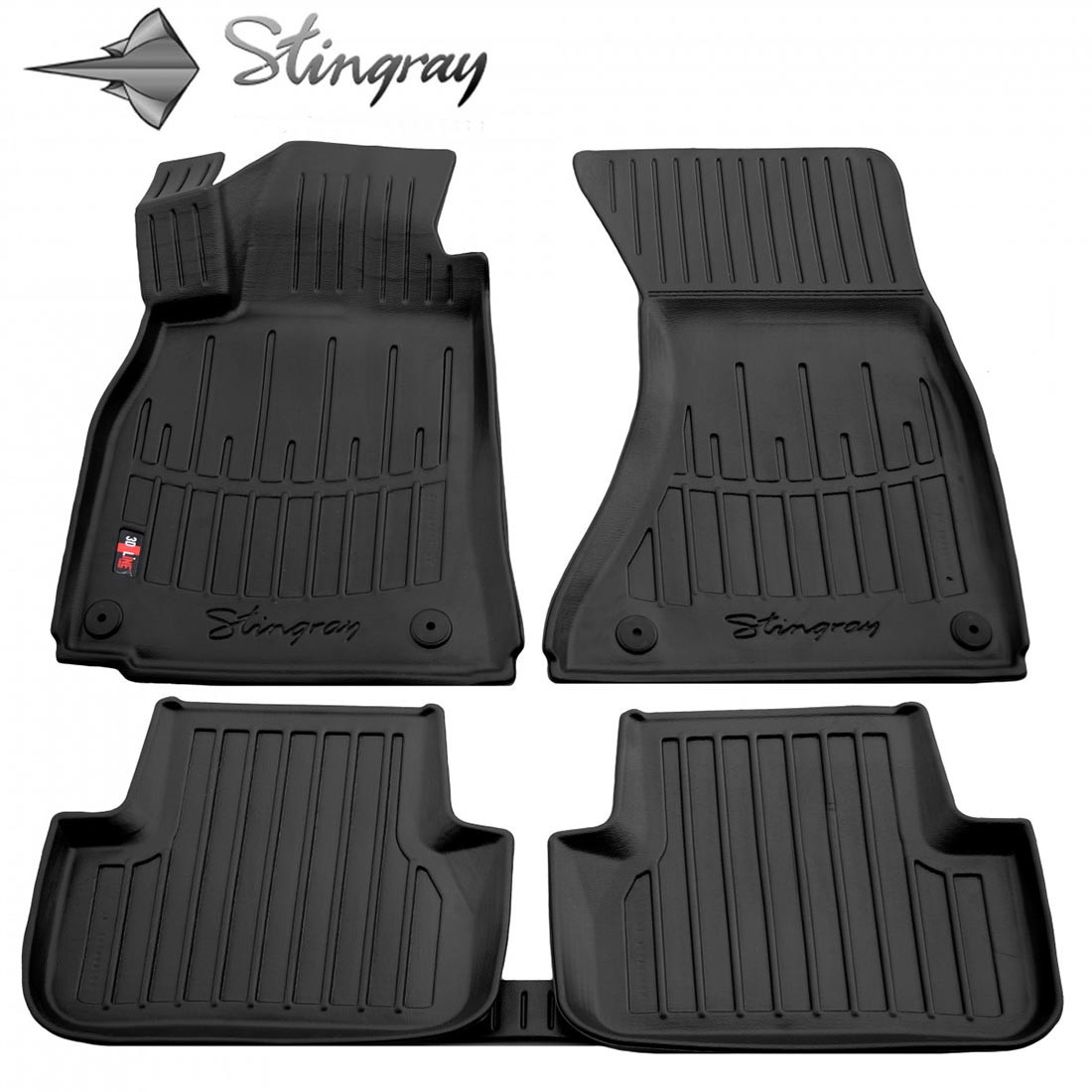  Kilimėliai 3D AUDI A4 B8 2007-2015, 5 vnt. black /5030045 Automobiliniai kilimėliai