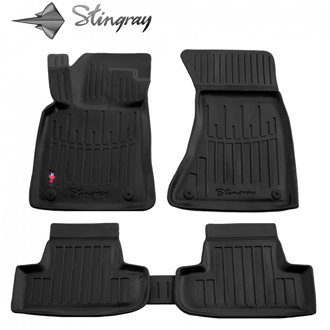  Kilimėliai 3D AUDI Q5 8R 2008-2016, 5 vnt. black /5030035 Automobiliniai kilimėliai