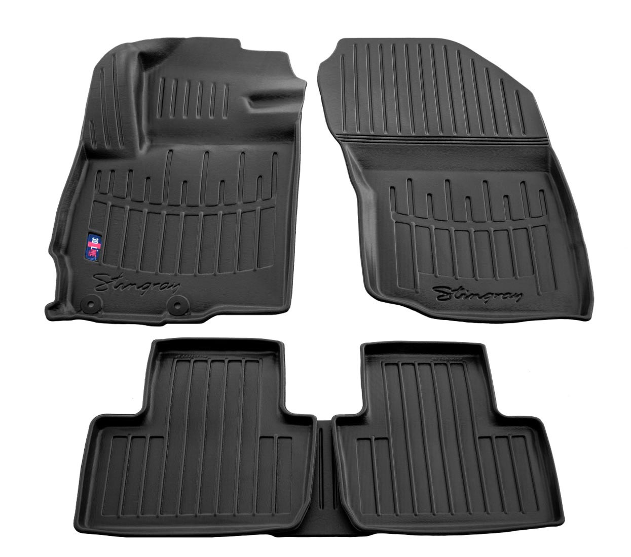  Kilimėliai 3D CITROEN C4 Aircross 2012-2017, 5 vnt. black /5013045 Automobiliniai kilimėliai