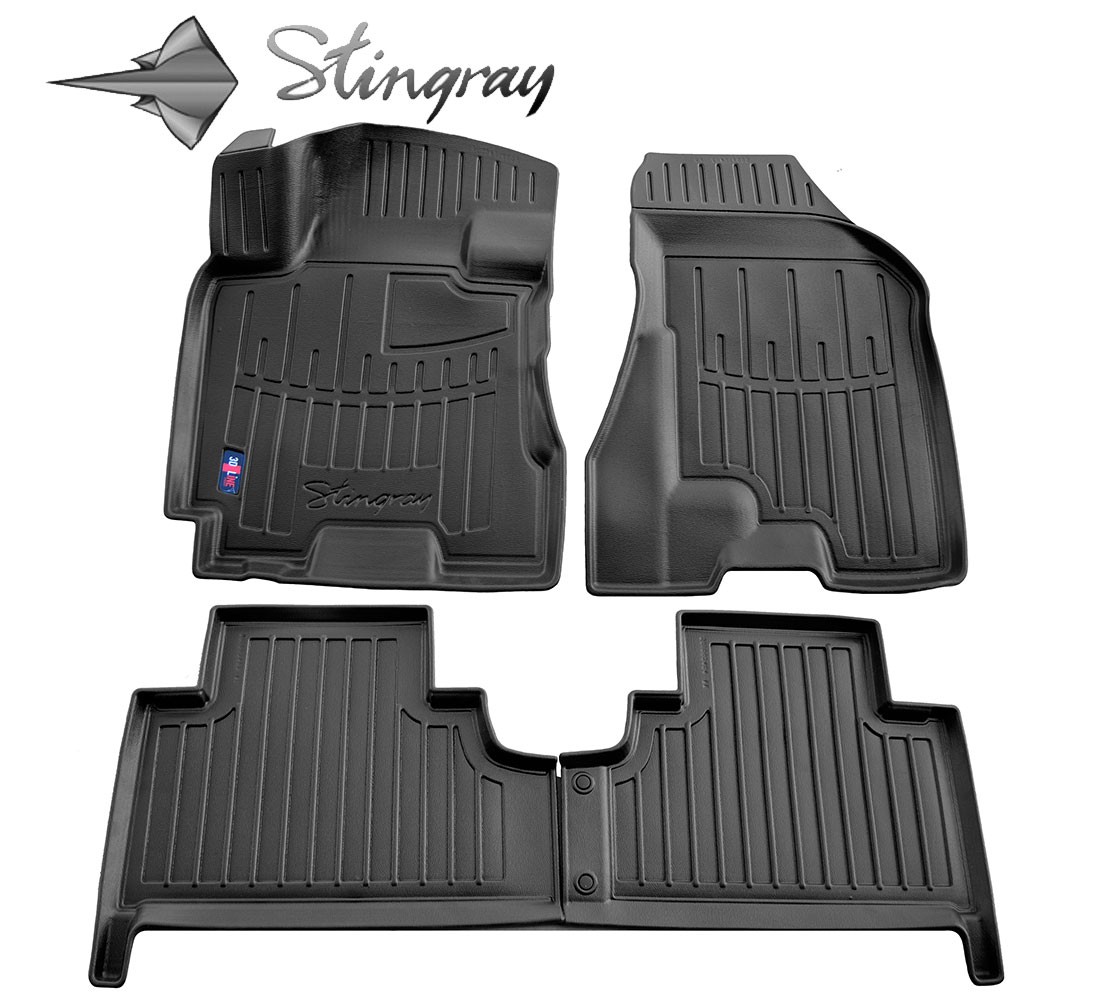  Kilimėliai 3D HYUNDAI Tucson JM 2004-2012, 4 vnt. black /5009174 Automobiliniai kilimėliai