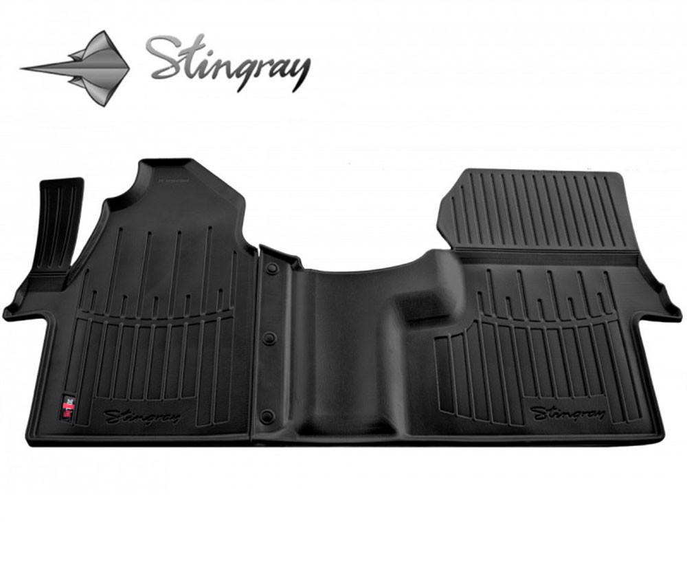  Kilimėliai 3D MERCEDES BENZ W906 Sprinter II 2006-2018 1plus2, 2 vnt. black /5012042 Automobiliniai kilimėliai