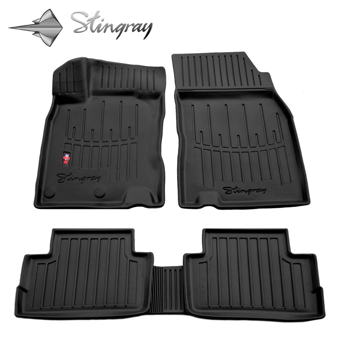  Kilimėliai 3D NISSAN QASHQAI 2014-2021, 5 vnt. black /5014035 Automobiliniai kilimėliai