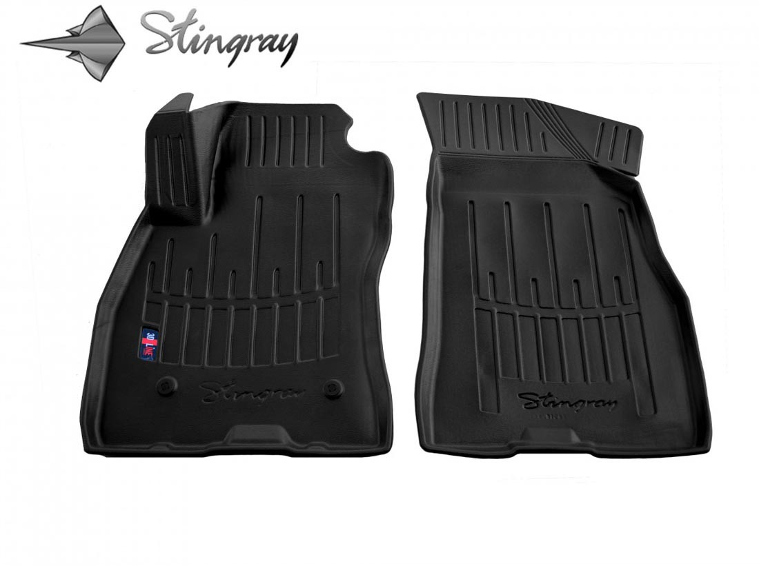  Kilimėliai 3D OPEL Combo D 2011-2018, 2 vnt. (keleivinis) black /5006012 Automobiliniai kilimėliai