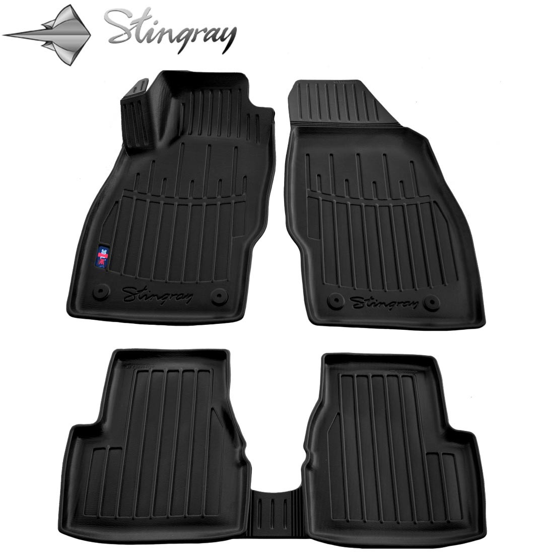  Kilimėliai 3D OPEL Corsa D 2006-2014, 5 vnt. black /5015055 Automobiliniai kilimėliai