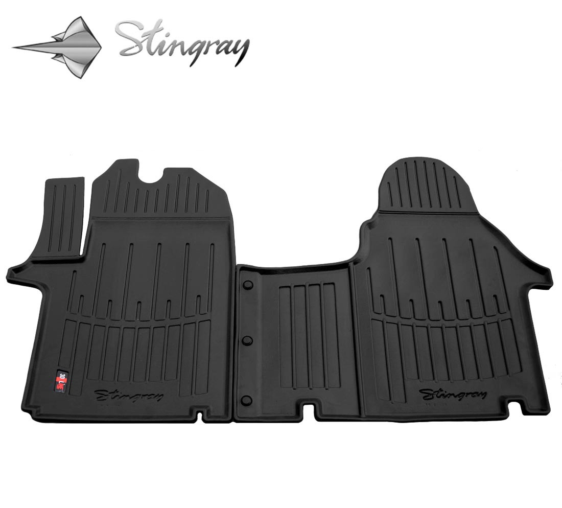  Kilimėliai 3D OPEL Vivaro A 2001-2014 (1+2), 2 vnt. black /5018152 Automobiliniai kilimėliai