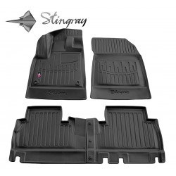 Kilimėliai 3D PEUGEOT Rifter 2018-, 4 vnt. (su porank.) black /5016074