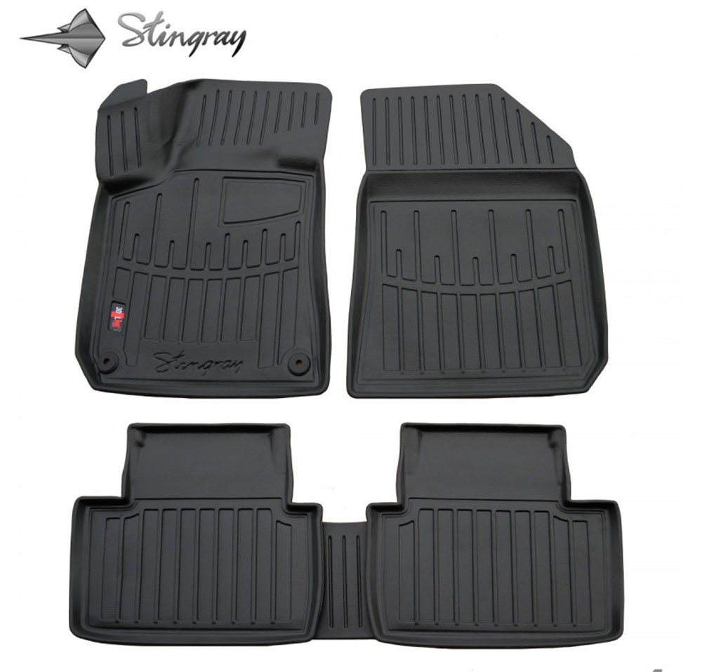  Kilimėliai 3D PEUGEOT 308 II T9 universal 2013-2021, 5 vnt. black /5016125 Automobiliniai kilimėliai