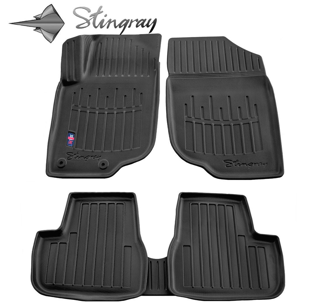  Kilimėliai 3D PEUGEOT 207 2006-2012, 5 vnt. black /5016095 Automobiliniai kilimėliai