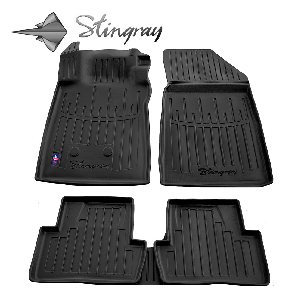  Kilimėliai 3D RENAULT Clio III 2005-2012, 5 vnt. black /5018225 Automobiliniai kilimėliai