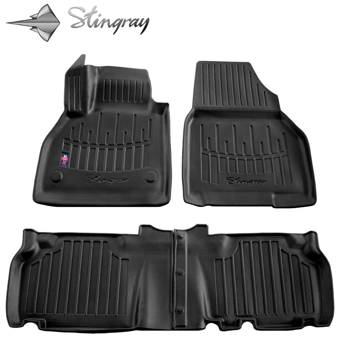 Kilimėliai 3D RENAULT Kangoo II 2008-2020, 4 vnt. black /5018114 Automobiliniai kilimėliai