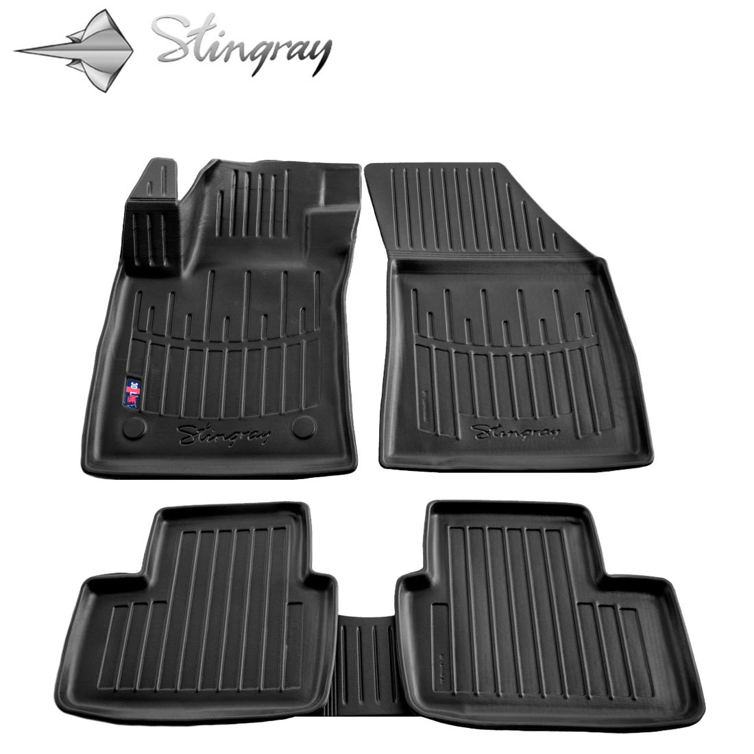  Kilimėliai 3D RENAULT Megane IV 2016-2024, (universal/sedan) 5 vnt. black /5018095 Automobiliniai kilimėliai