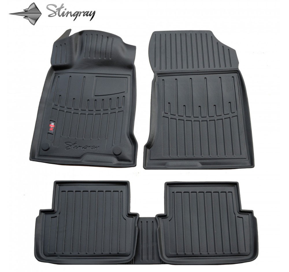  Kilimėliai 3D RENAULT Laguna III 2007-2015, 5 vnt. black /5018265 Automobiliniai kilimėliai