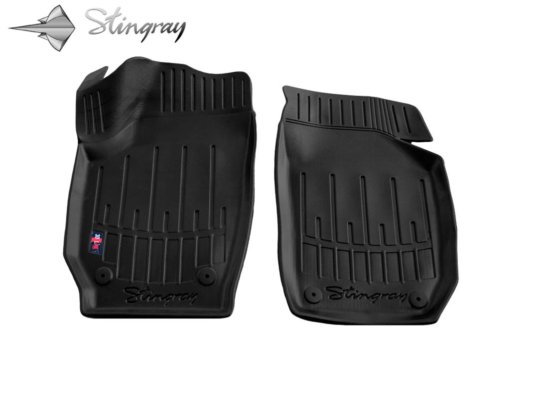  Kilimėliai 3D SKODA Praktik 2007-2014, 2 vnt. black /5020022 Automobiliniai kilimėliai
