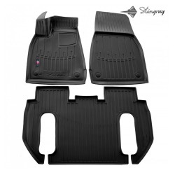 Kilimėliai 3D TESLA Model X 6 seats 2015-, 4 pc. black /5050033