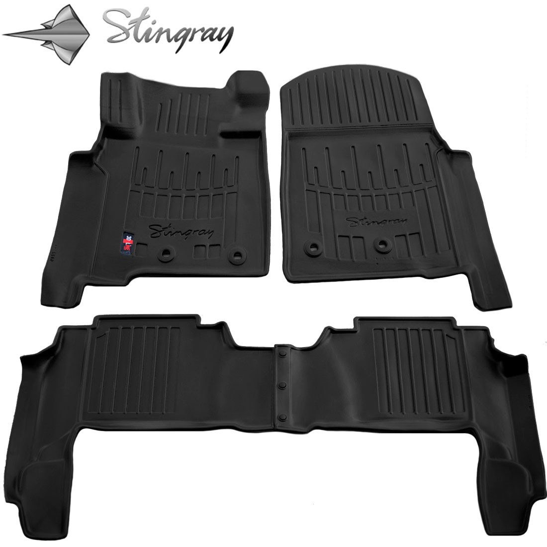  Kilimėliai 3D TOYOTA Land Cruiser 200 2007-2021, 4 vnt. black /5022044 Automobiliniai kilimėliai