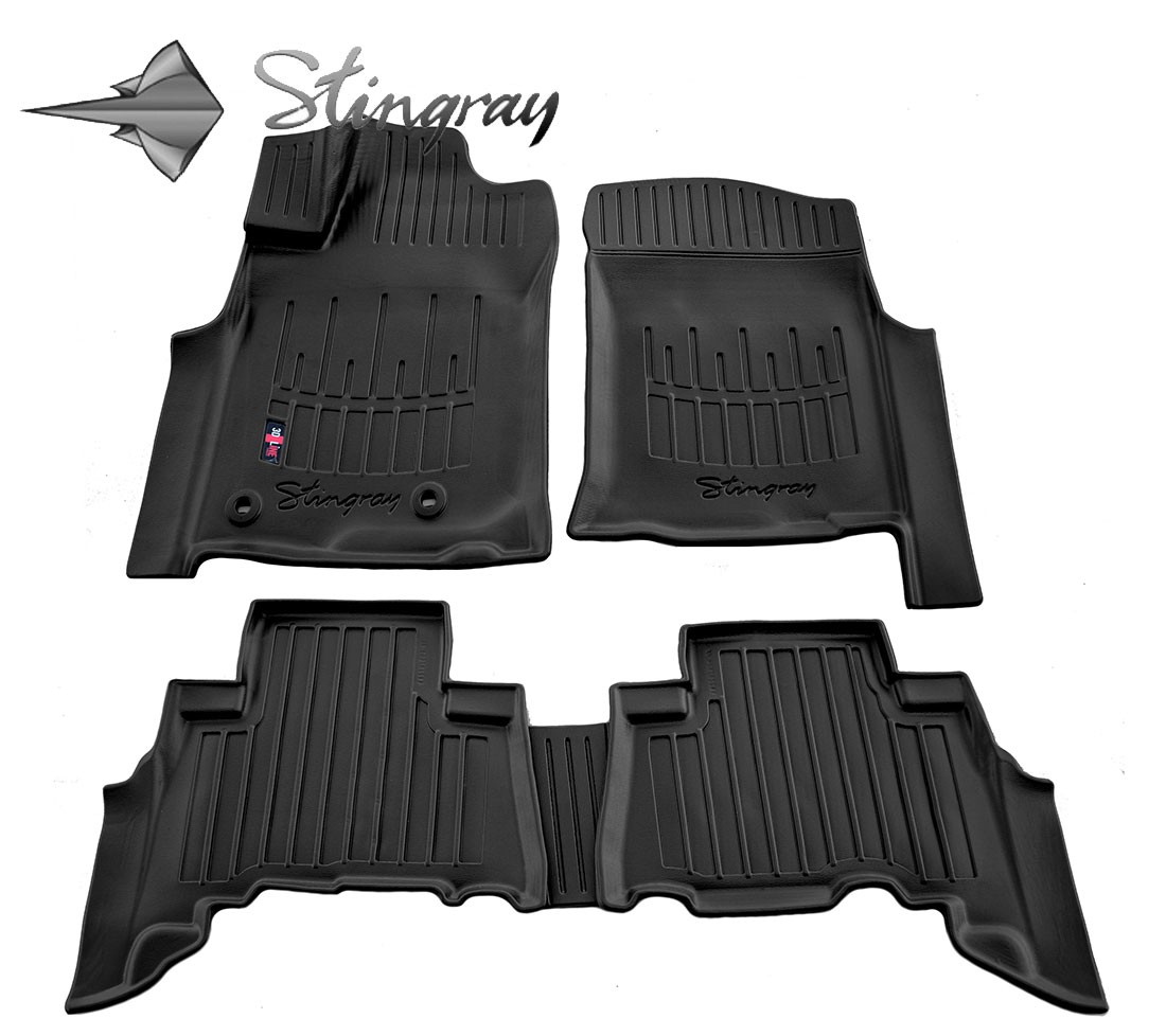  Kilimėliai 3D TOYOTA Land Cruiser Prado J150 2009-, 5 vnt. black /5022075 Automobiliniai kilimėliai