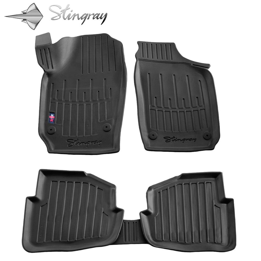  Kilimėliai 3D VOLKSWAGEN Polo IV 2001-2009, 5 vnt. black /5020065 Automobiliniai kilimėliai