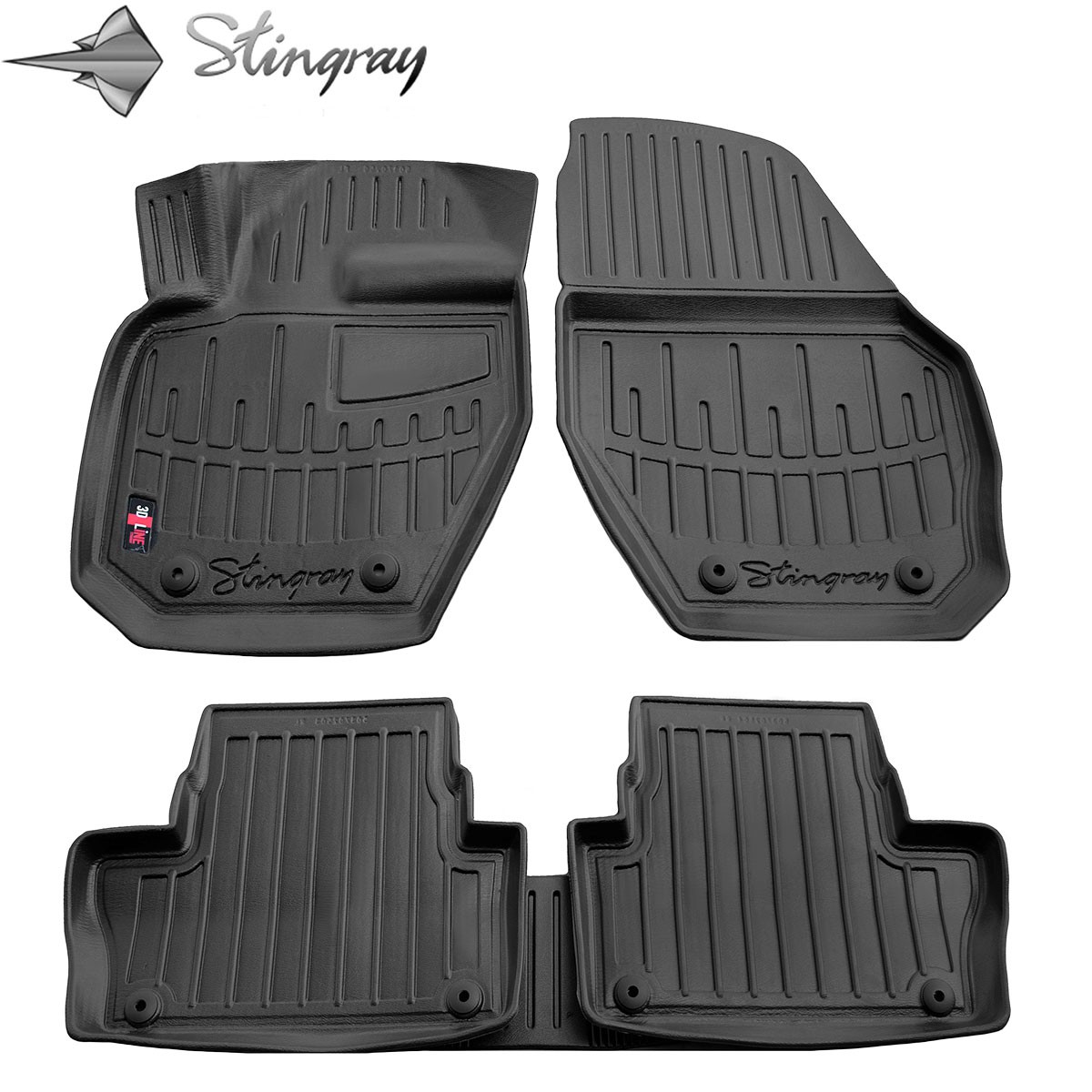  Kilimėliai 3D VOLVO XC60 2008-2016, 5 vnt. black /5037025 Automobiliniai kilimėliai