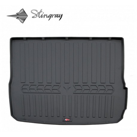  Guminis bagažinės kilimėlis AUDI A6 C6 2004-2011 (universalas, be nišų) black /6030031 Automobiliniai kilimėliai