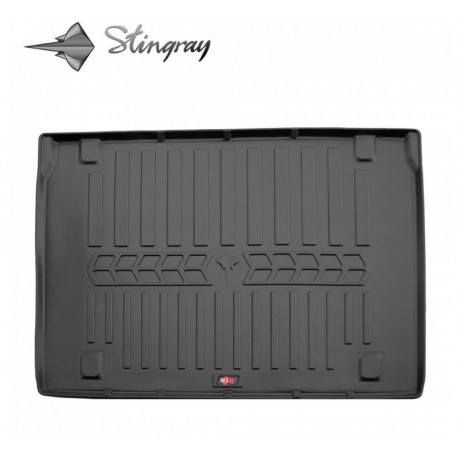  Guminis bagažinės kilimėlis OPEL Combo D 2011-2018 (short base/lower trunk) black /6006021 Automobiliniai kilimėliai