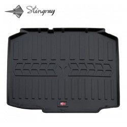 Guminis bagažinės kilimėlis SKODA Fabia II 5J 2007-2014 (hatchback) black /6020141