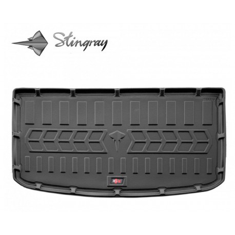  Guminis bagažinės kilimėlis VOLKSWAGEN ID.6 2021- (7 seats used) black /6024231 Automobiliniai kilimėliai