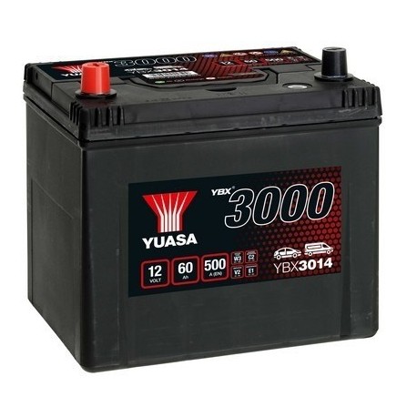 YUASA YUASA YBX3014 60AH 500A Akumuliatoriai