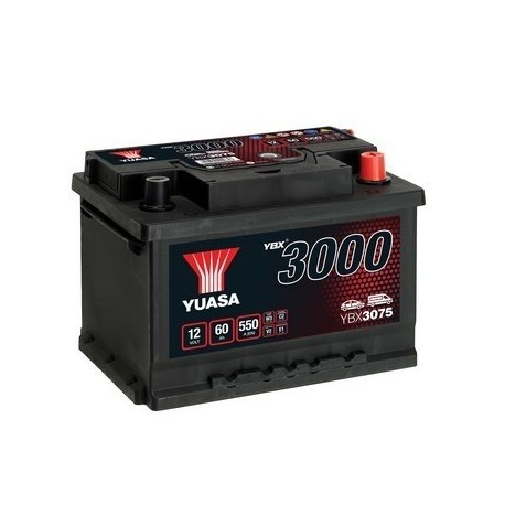 YUASA YUASA YBX3075 60AH 550A Akumuliatoriai