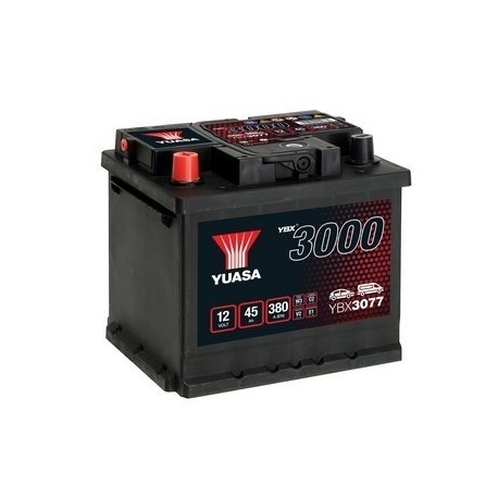 YUASA YUASA YBX3077 45AH 380A Akumuliatoriai