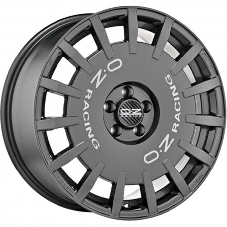 Rally Racing Dark Graphite Silver Lettering