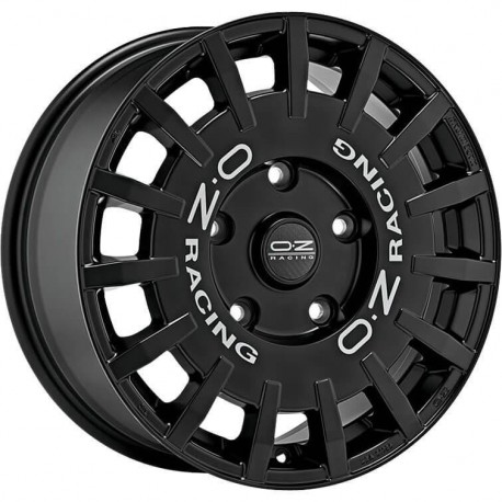 OZ Racing RALLY RACING GLOSS BLACK SILVER LETTERING Ratlankiai