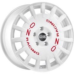 Rally Racing Race White Red Lettering
