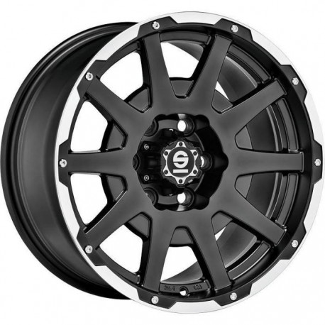 Sparco SPARCO DAKAR MATT BLACK LIP POLISHED+RIVETS Ratlankiai
