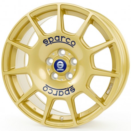SPARCO TERRA RACE GOLD BLUE LETTERING