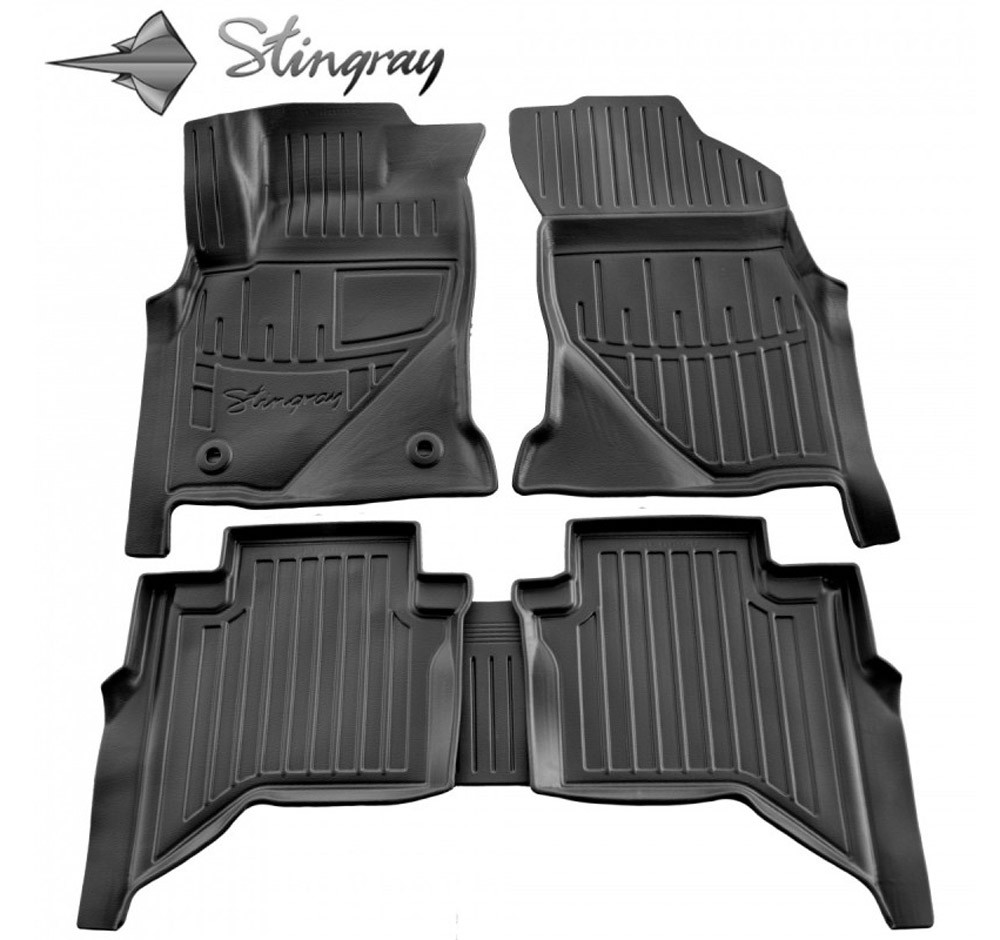  Kilimėliai 3D TOYOTA Hilux VIII Crew Cab 2015-, 5 pc. black /5022325 Automobiliniai kilimėliai