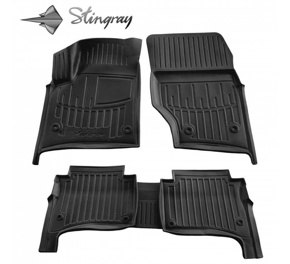  Kilimėliai 3D VOLKSWAGEN Touareg I 7L 2002-2010, 5 pc. black /5024325 Automobiliniai kilimėliai