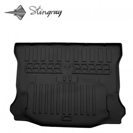  Guminis bagažinės kilimėlis JEEP Wrangler JK 5 2007-2018 (5 doors) black /6046031 Automobiliniai kilimėliai
