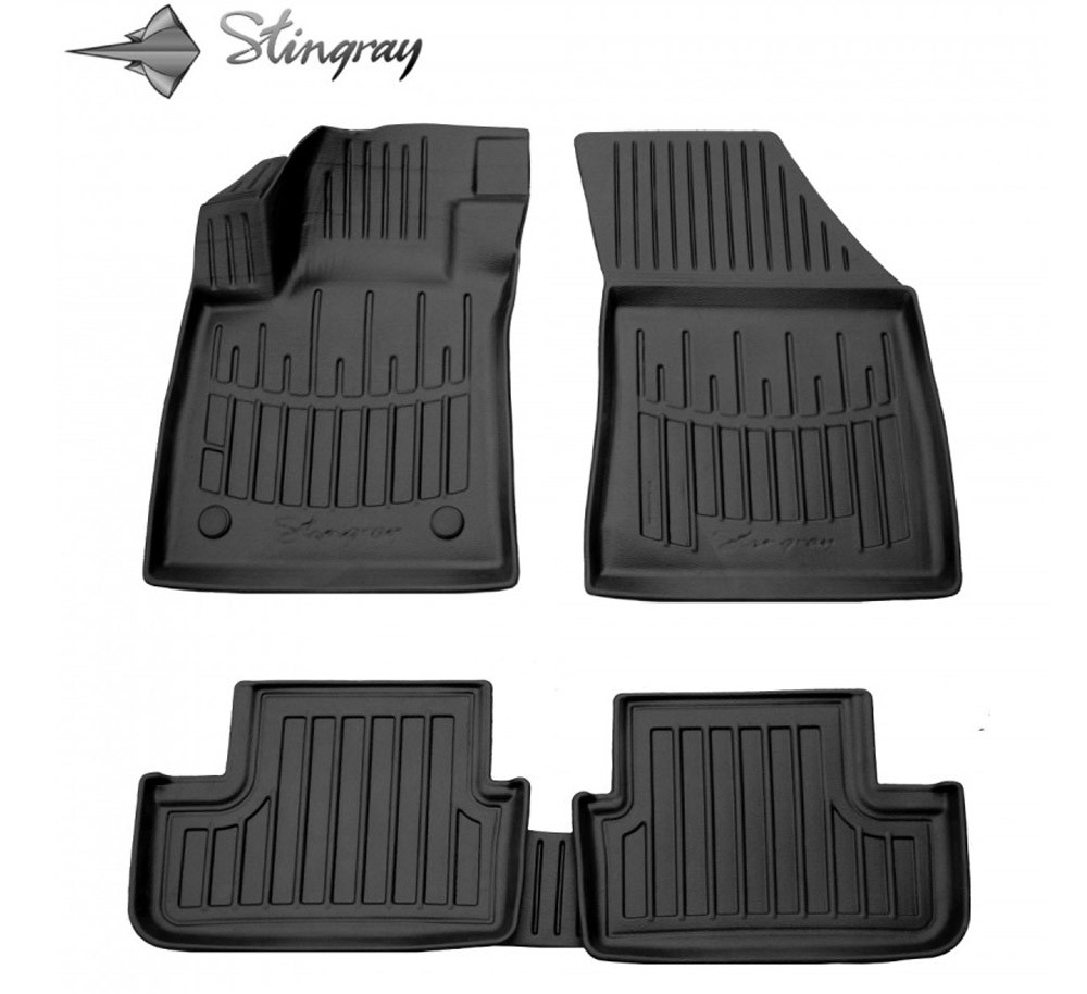  Kilimėliai 3D RENAULT Megane IV 2016- hatchback, 5 pc. (hatchback) black /5018365 Automobiliniai kilimėliai
