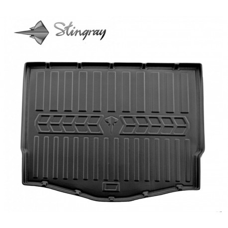  Guminis bagažinės kilimėlis FORD Focus III C346 2011-2018 (hatchback/smal spar wheel) black /6007171 Automobiliniai kilimėliai