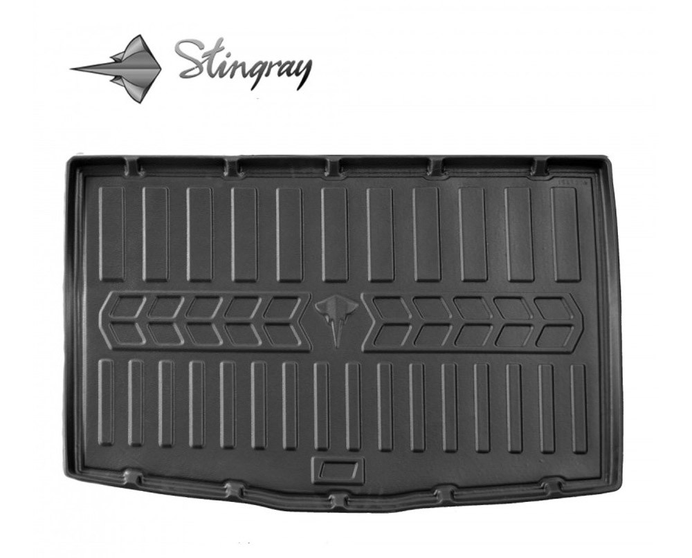  Guminis bagažinės kilimėlis FORD Focus IV C519 2018- (COMBI/lower trunk) black /6007221 Automobiliniai kilimėliai