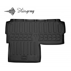 Guminis bagažinės kilimėlis NISSAN X-Trail T33 e-power 2021- (5 seats/lower trunk) black /6014291