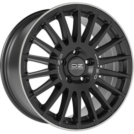 OZ Racing RALLY DESERT MATT BLACK SILVER LET. DIAMOND LIP Ratlankiai