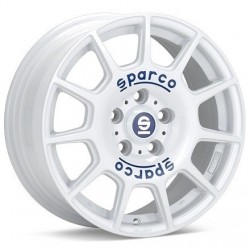 SPARCO TERRA WHITE BLUE LETTERING