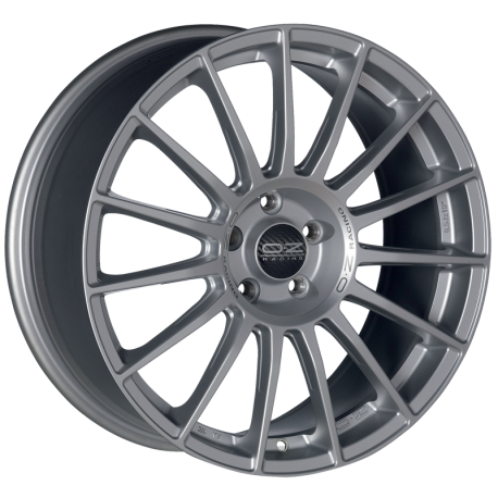 OZ Racing SUPERTURISMO LM MATT RACE SILVER BLACK LETTERING Ratlankiai