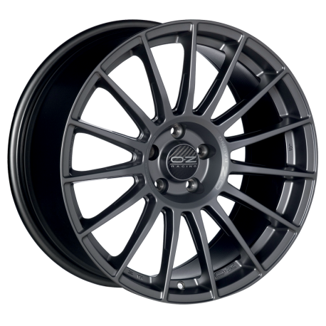 OZ Racing SUPERTURISMO LM MATT GRAPHITE SILVER LETTERING Ratlankiai