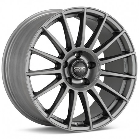 OZ Racing SUPERTURISMO DAKAR MATT GRAPHITE SILVER LETTERING Ratlankiai