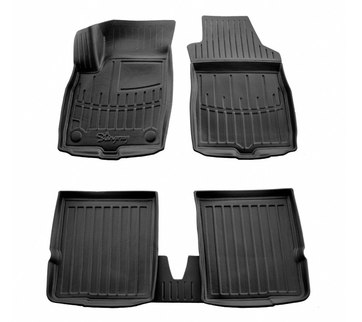  Kilimėliai 3D FIAT Panda (169) (2003-2012), 5 vnt. juodi /5006085 Automobiliniai kilimėliai